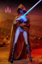 In Stock Dolls Castle 156cm (5ft1) Head #A1 E cup Blue Skin Alien Sex Doll - Maxima - Image 9