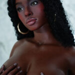 5.3ft/163cm Full Silicone Black Sex Doll - Hailey