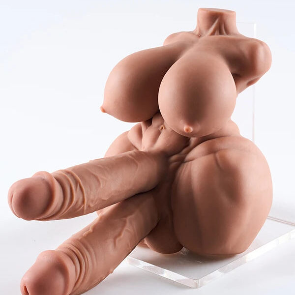 4.1kg/9.0lbs Futa Sex Doll Torso With Dual Penis