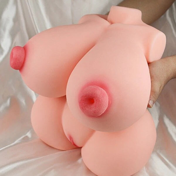 11.0kg/24.25lbs Big Boobs Sex Doll Torso with Penetrable Tits
