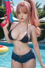 5ft 5/164cm Busty Pink Hair Sex Doll – Aleena - Image 8