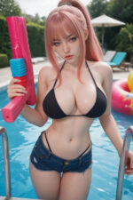 5ft 5/164cm Busty Pink Hair Sex Doll – Aleena