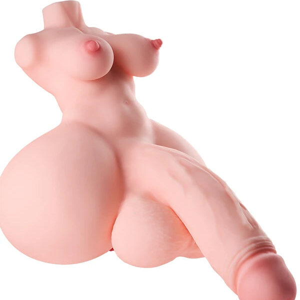 20kg/44.1lbs Transgender Sex Doll Torso With Penetrable Penis and Tits
