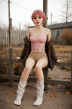 Aibei Doll I In Stock 4.95ft/150cm Pink Short Love Doll – Remy - Image 6